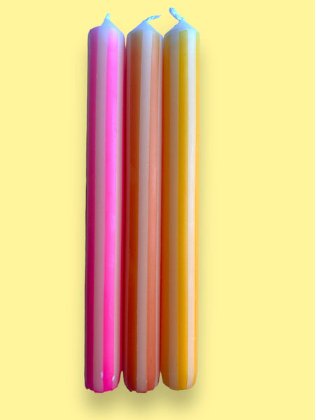 The Colour Emporium Yellow Pinstripe Dip Dye Candle Trio
Success