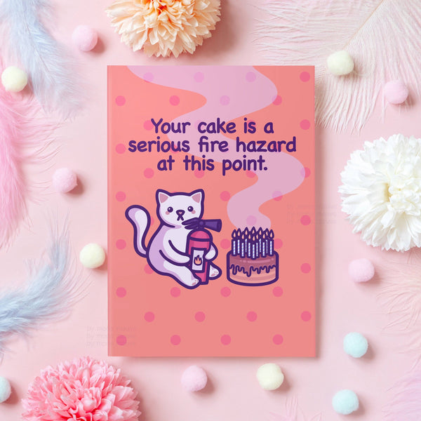 Your Cake Is a Fire Hazard Card