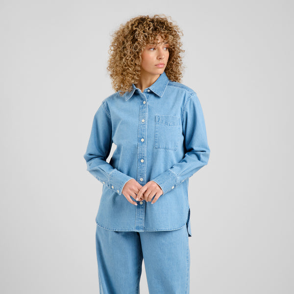 Dedicated Hult Denim Light Blue Shirt