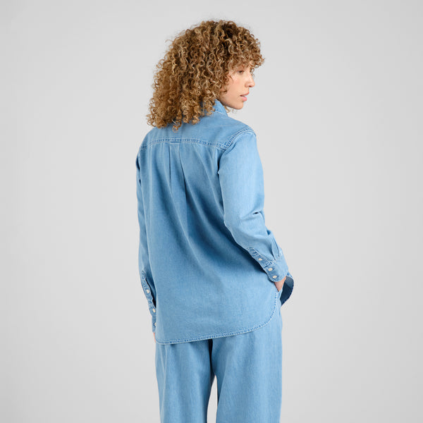Dedicated Hult Denim Light Blue Shirt