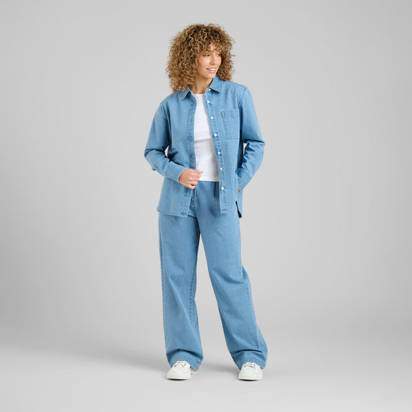 Dedicated Hult Denim Light Blue Shirt