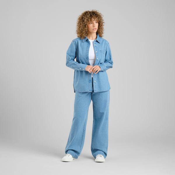 Dedicated Hult Denim Light Blue Shirt