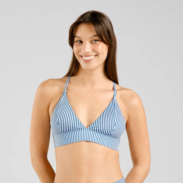 Alva Slite Thin Stripe Majolica Blue Bikini Set Dedicated