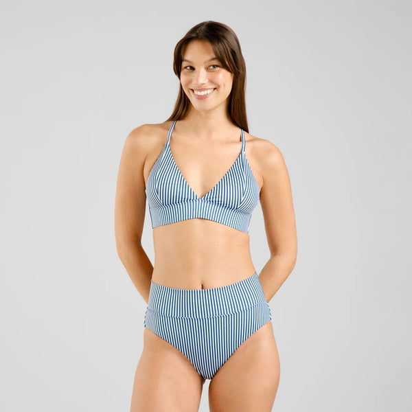 Alva Slite Thin Stripe Majolica Blue Bikini Set Dedicated