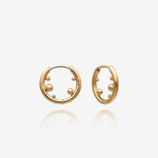 Orb Stellar Huggie Hoop Earrings