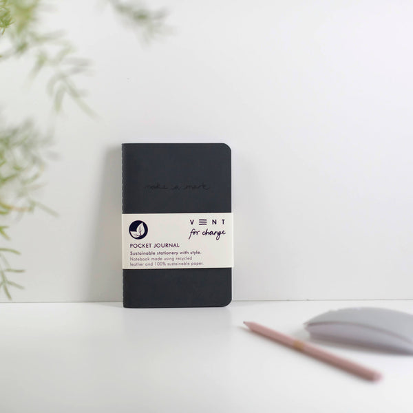 Charcoal Black A6 Notebook