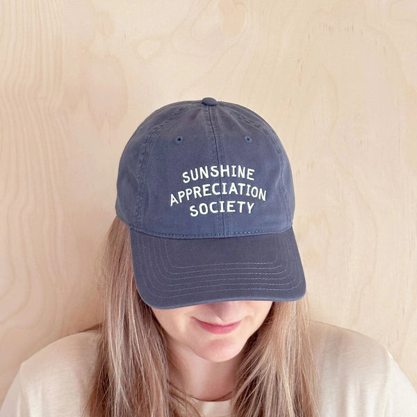 Vintage Blue Sunshine Appreciation Society Baseball Cap