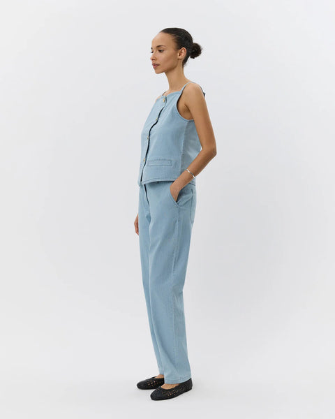 Demi Light Blue Striped Vest Sofie Schnoor