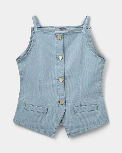 Demi Light Blue Striped Vest Sofie Schnoor