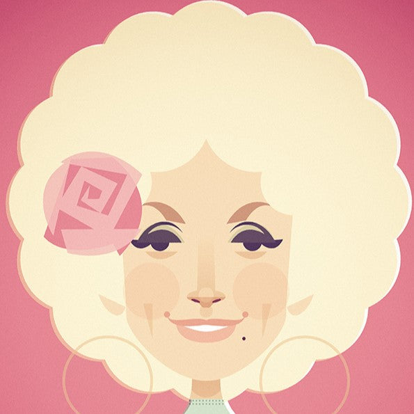Stanley Chow print of Dolly Parton