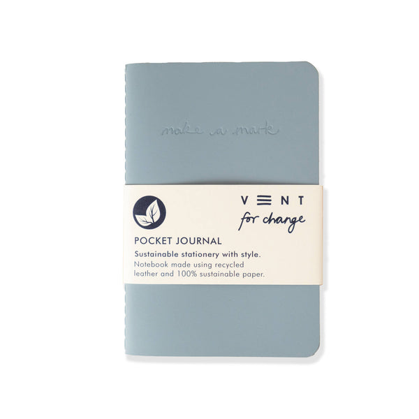 Dusty Blue A6 Recycled Notebook