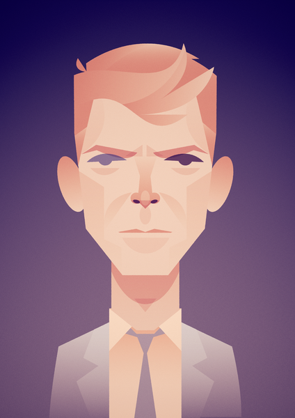 Stanley Chow print of David Bowie