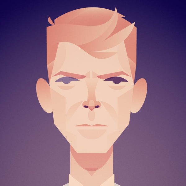 Stanley Chow print of David Bowie