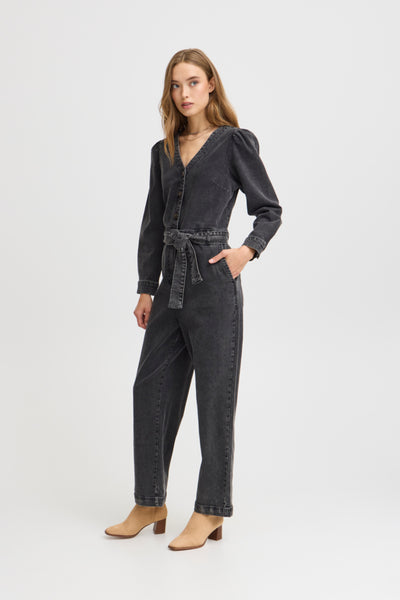 Harper washed denim jumpsuit by Atelier Reve