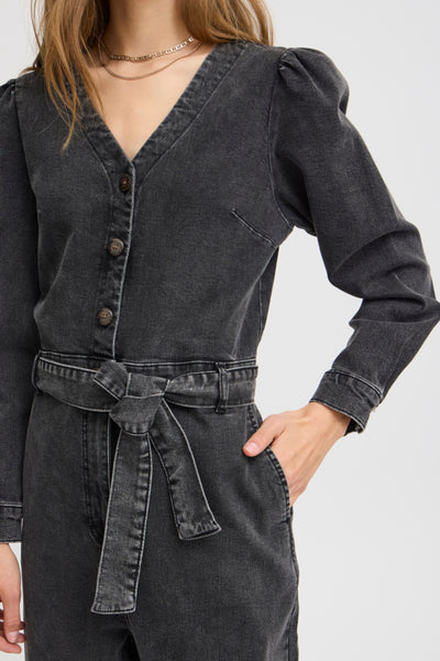 Harper washed denim jumpsuit by Atelier Reve