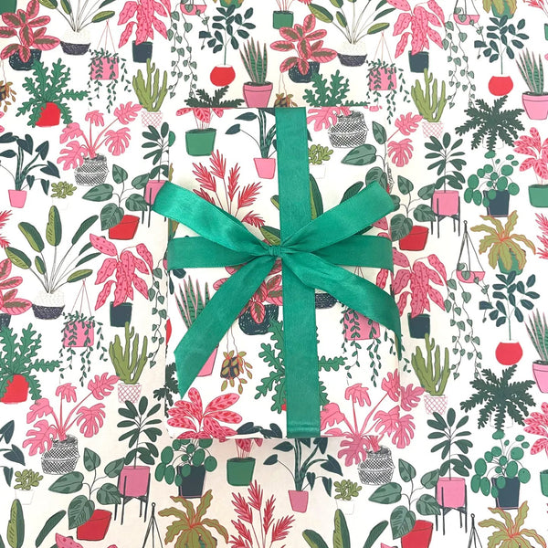 Laura Barnes Houseplants Gift Wrapping Paper