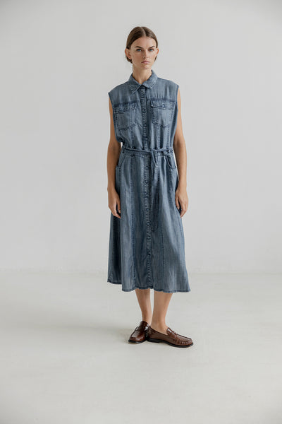 Project AJ117 Kenna Dark Indigo Denim Dress