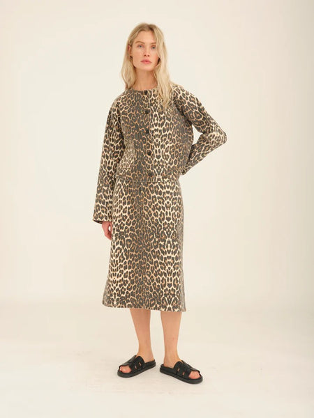 Anika Leopard Print Skirt Pieszak
