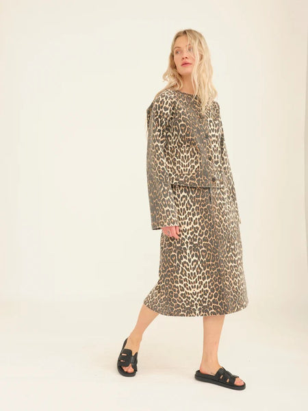 Anika Leopard Print Skirt Pieszak