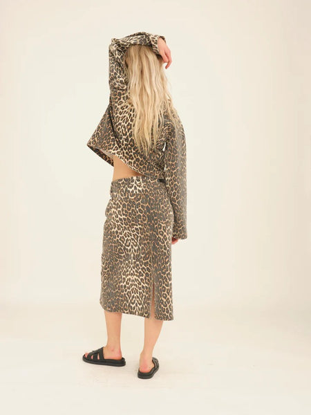 Anika Leopard Print Skirt Pieszak