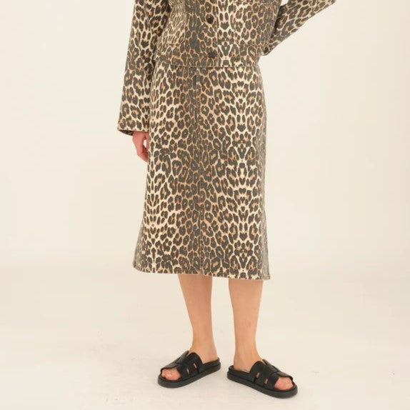 Anika Leopard Print Skirt Pieszak