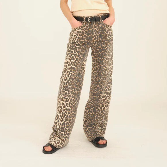Pieszak Birkin Leopard Print Jeans
