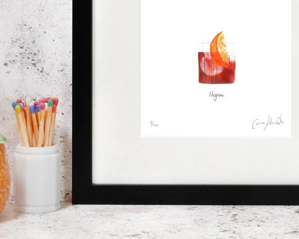 Negroni framed print by Corinne Alexander