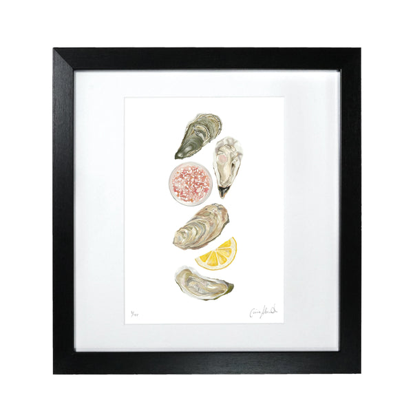 Corinne Alexander Oysters limited edition framed print