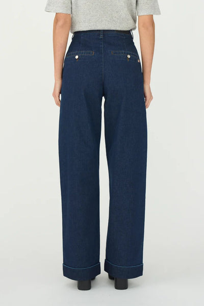 Pieszak Birkin Weekend Cropped Jeans Wash Authentic Denim Blue