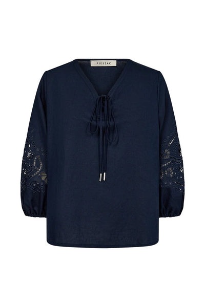 Pieszak Midnight Navy Pina Blouse