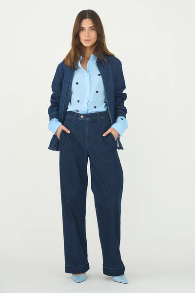 Pieszak Birkin Weekend Cropped Jeans Wash Authentic Denim Blue