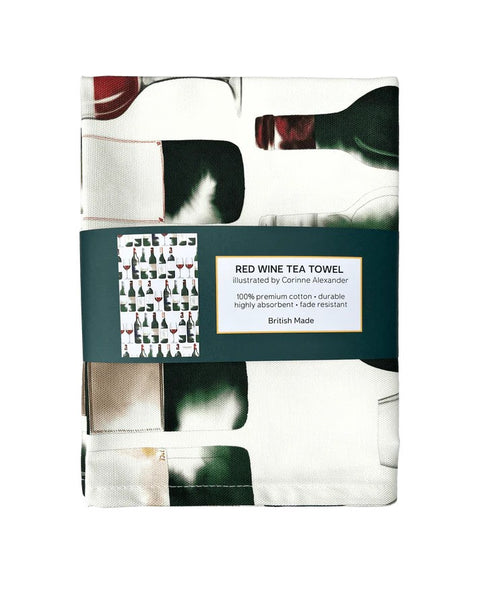 Corinne Alexander Red Wine tea towel