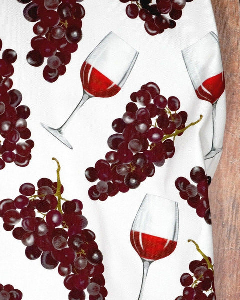 Corinne Alexander Red Wine Grapes tea towel