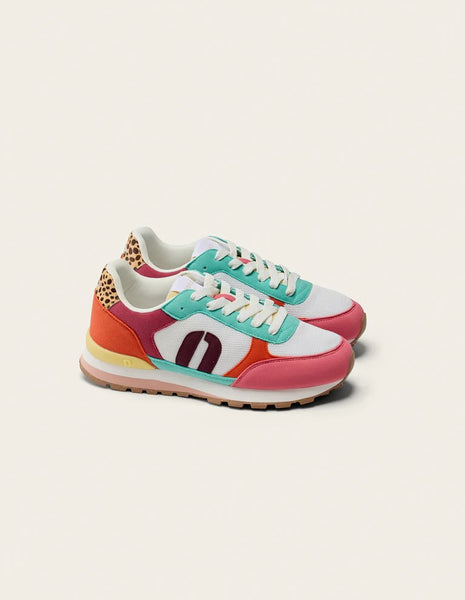 Odaje Aline Leopard Pink White Trainers