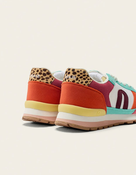 Odaje Aline Leopard Pink White Trainers