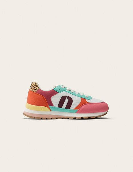 Odaje Aline Leopard Pink White Trainers