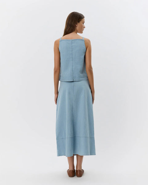 Selia Light Blue Striped Skirt Sofie Schnoor