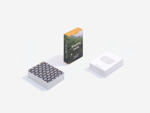 The Simplicity Card prompt box by School of Life.