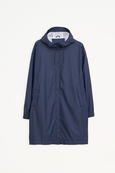 Tanta Mis Navy waterproof coat
