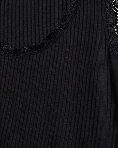 Ulrikke Black Vest Top Sofie Schnoor