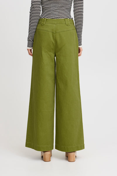Atelier Reve Vandra green wide leg trousers