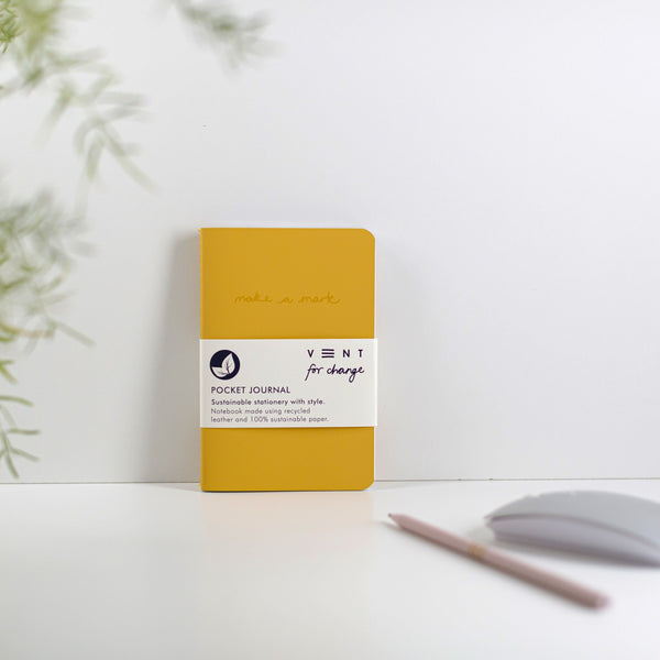 Yellow A6 Recycled Notebook