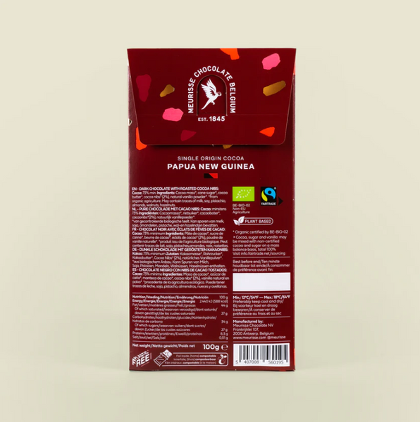 Dark Chocolate with Roasted Cacao Nibs