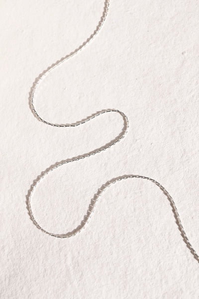 Hayseed Silver Chain Necklace
