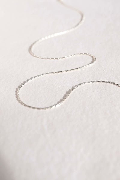 Hayseed Silver Chain Necklace