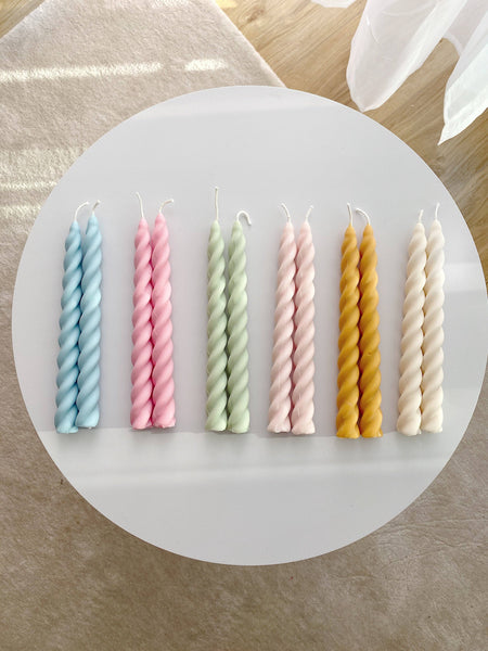 Vanilla twirl candles Soie London