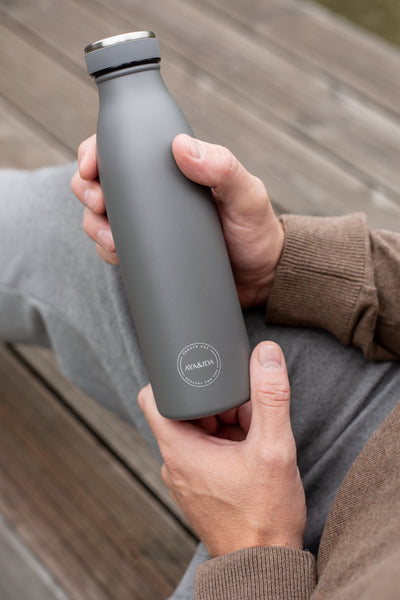 Dark Grey Drinking Bottle