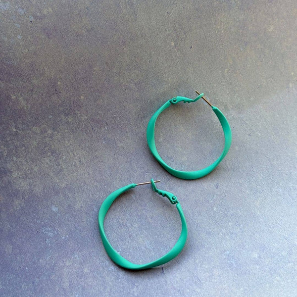 Twisty Hoops - Various Colours