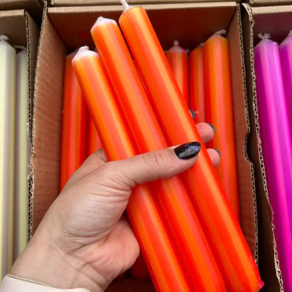 Individual Pinstripe Candle