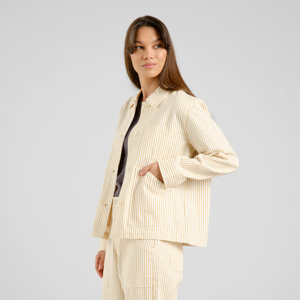 Yellow Stiby Work Stripe Jacket